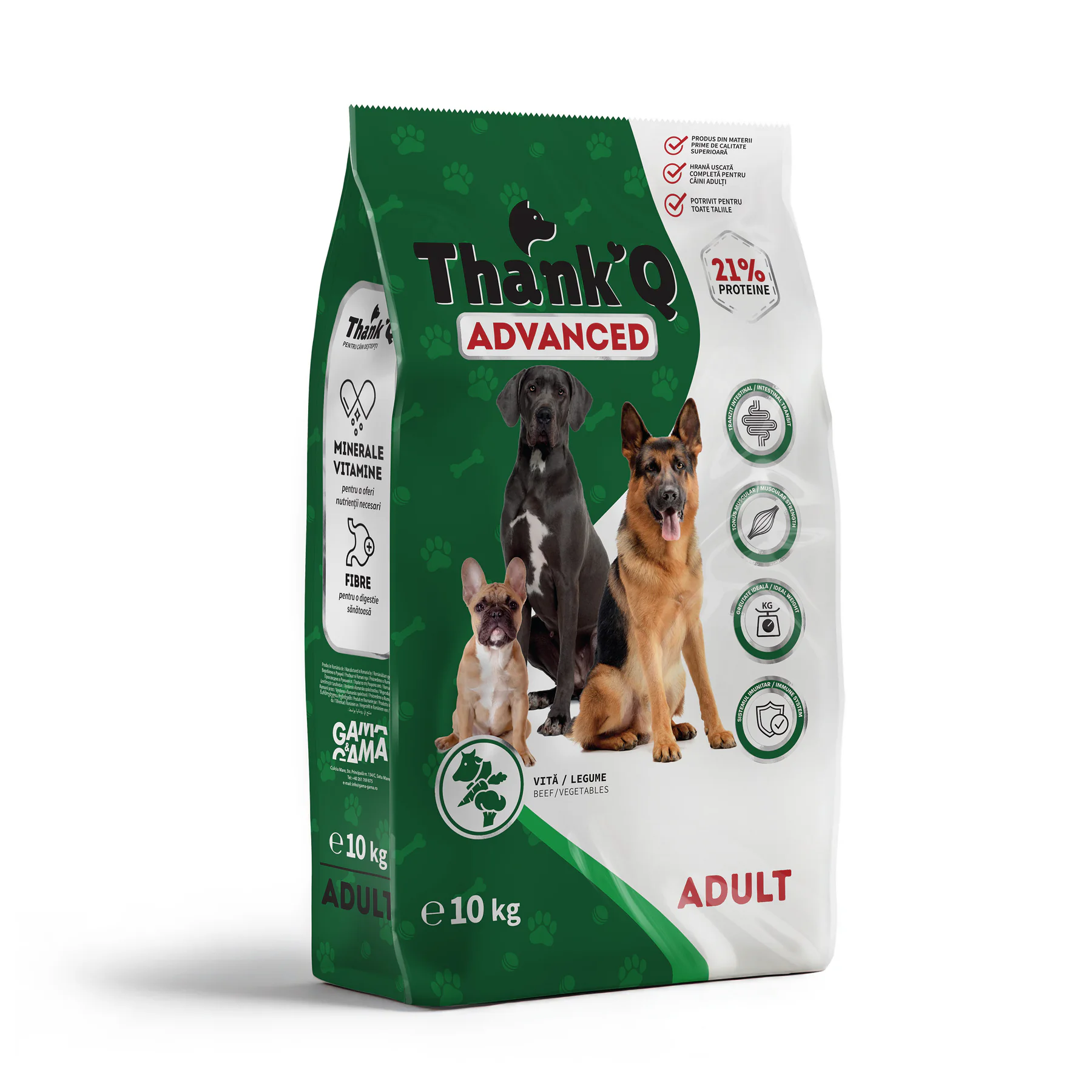 Thank’Q ADVANCED ADULT Hovězí suché krmivo pro psa 10 kg