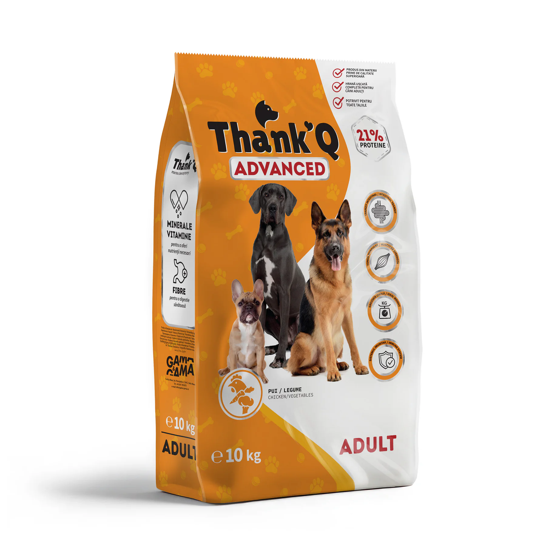 Thank’Q ADVANCED ADULT Kuřecí suché krmivo pro psa 10 kg