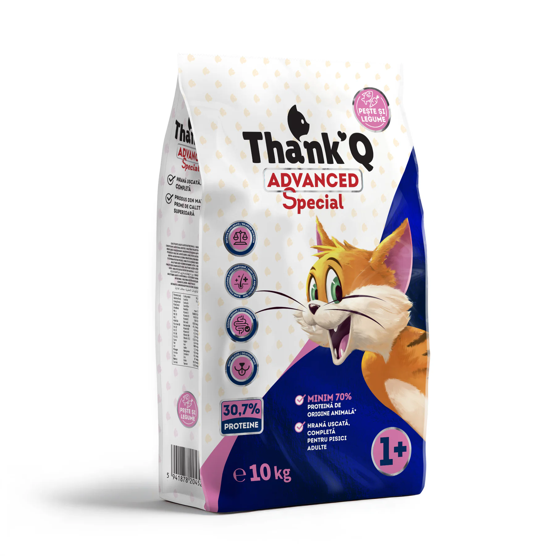 Thank’Q KOČKA ADVANCED SPECIAL Ryba suché krmivo pro kočku 10 kg