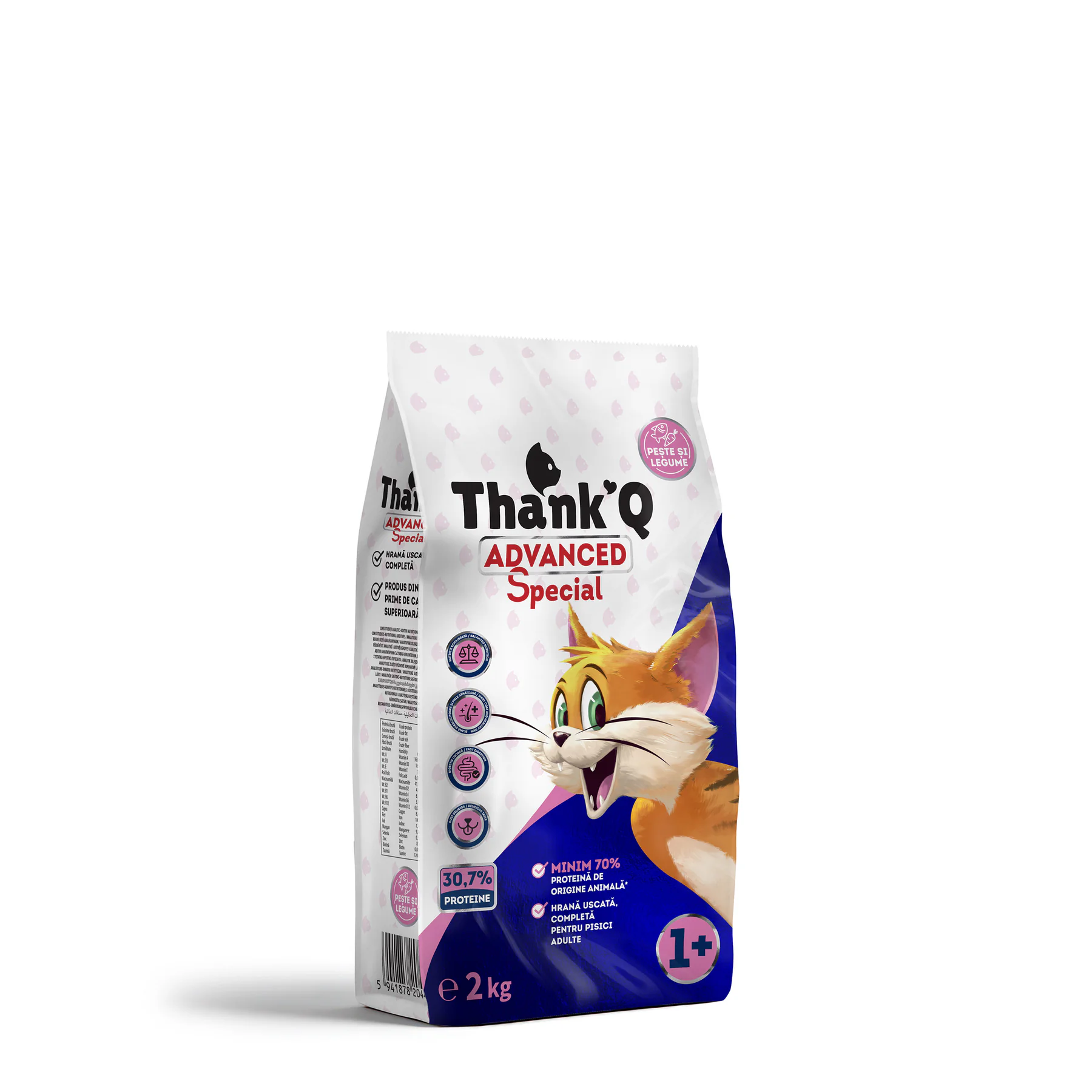 Thank’Q KOČKA ADVANCED SPECIAL Ryba suché krmivo pro kočku 2 kg