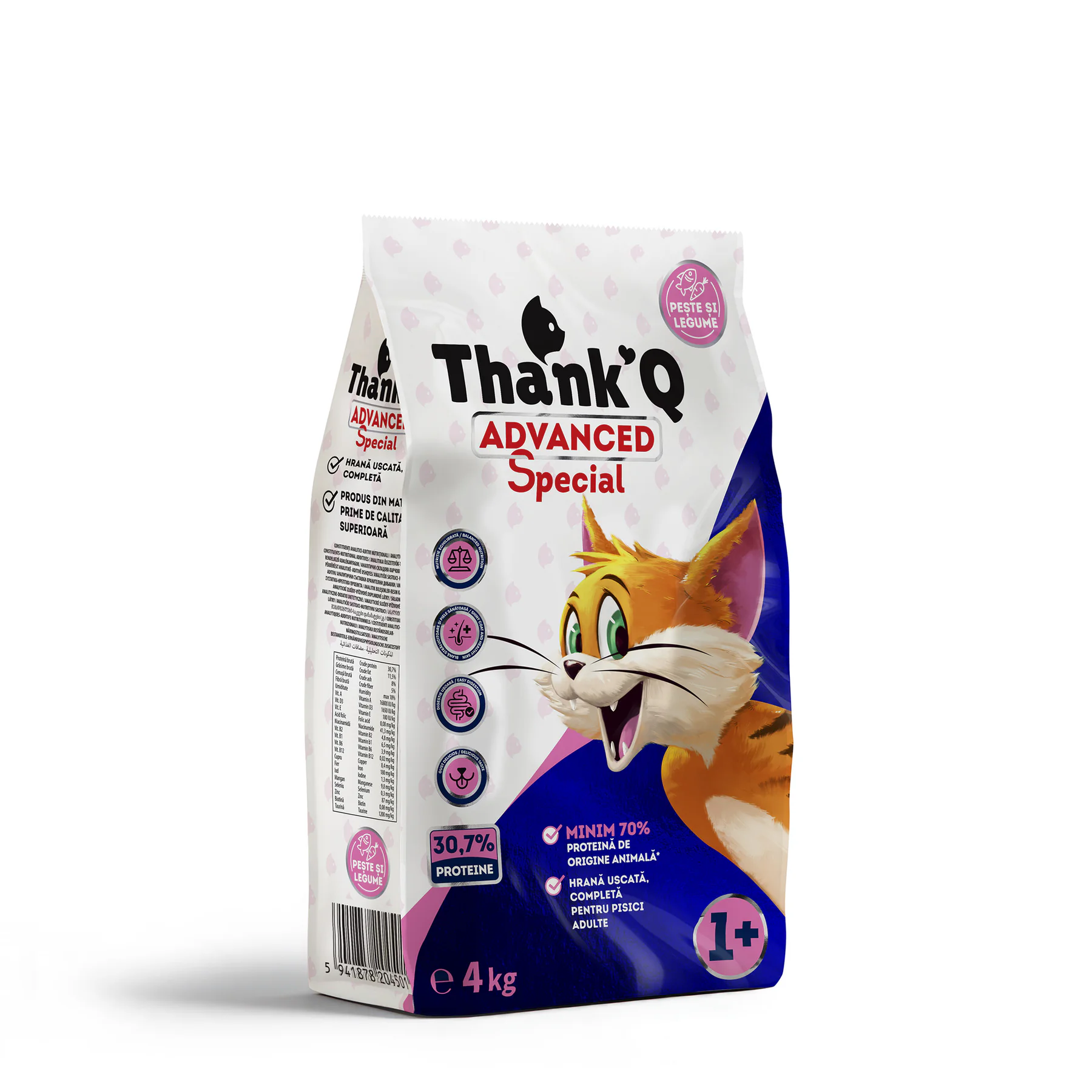 Thank’Q KOČKA ADVANCED SPECIAL Ryba suché krmivo pro kočku 4 kg