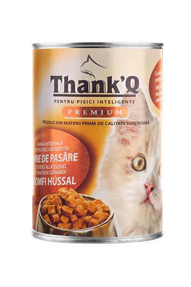Thank’Q KOČKA Kuřecí krmivo v konzervě pro kočku 415 g