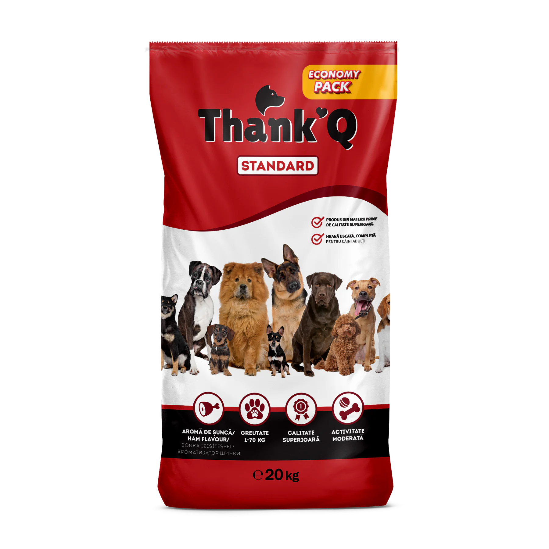 Thank’Q STANDARD Šunka suché krmivo pro psa 20 kg